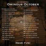A list of Ominous October prompts from The Prompt Foundry